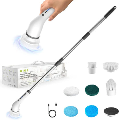 Electric Cleaning Brush Electric Spin Cleaning Scrubber Electric Cleaning Tools Parlour Kitchen Bathroom Cleaning Gadgets