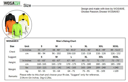 WOLFBIKE Windproof Cycling Jacket Jersey Vest Wind Coat Windbreaker Jacket Outdoor Sportswear Reflective Water Repellent