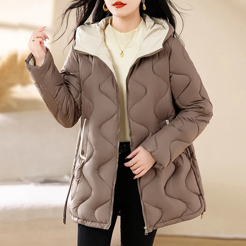 Women's Warm Cotton Jacket Winter Simple And Fashionable Women's Coat Plus Size Windproof Jacket Women's Top