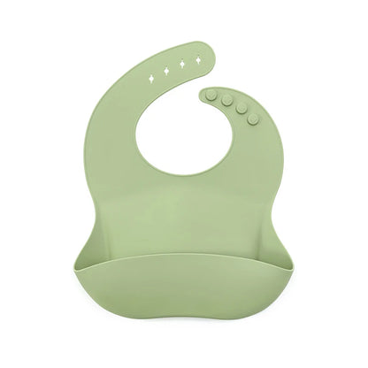 Baby Bibs Ins Style Print Waterproof Soft Silicone Baby Feeding Stuff Cute Pattern Kids Girl Boy Toddler Adjustable Children Bib