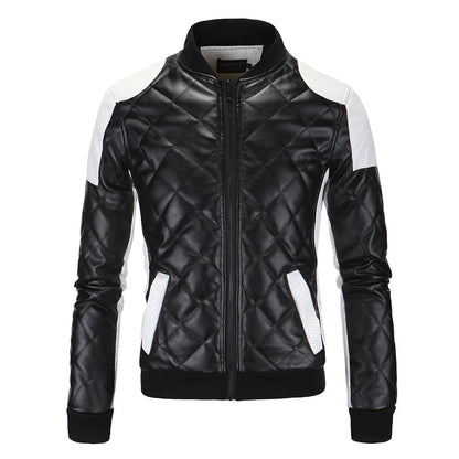 Men Leather Coat Men Wear Slim Fit Blazer PU Clothes Spring Trend Autumn New Leisure Fashion Fashionable Motorcycle Jacket