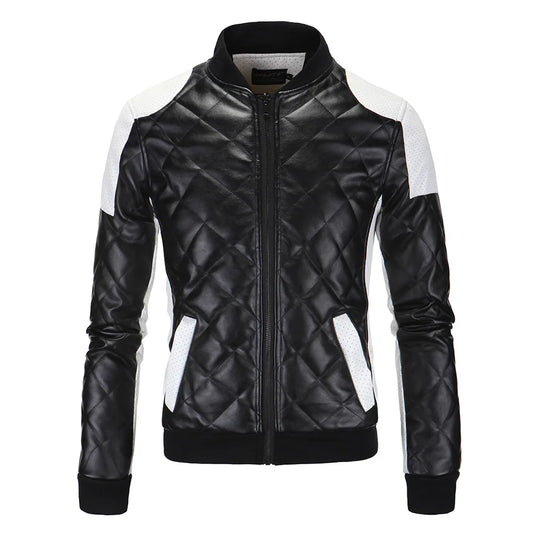 Men Leather Coat Men Wear Slim Fit Blazer PU Clothes Spring Trend Autumn New Leisure Fashion Fashionable Motorcycle Jacket