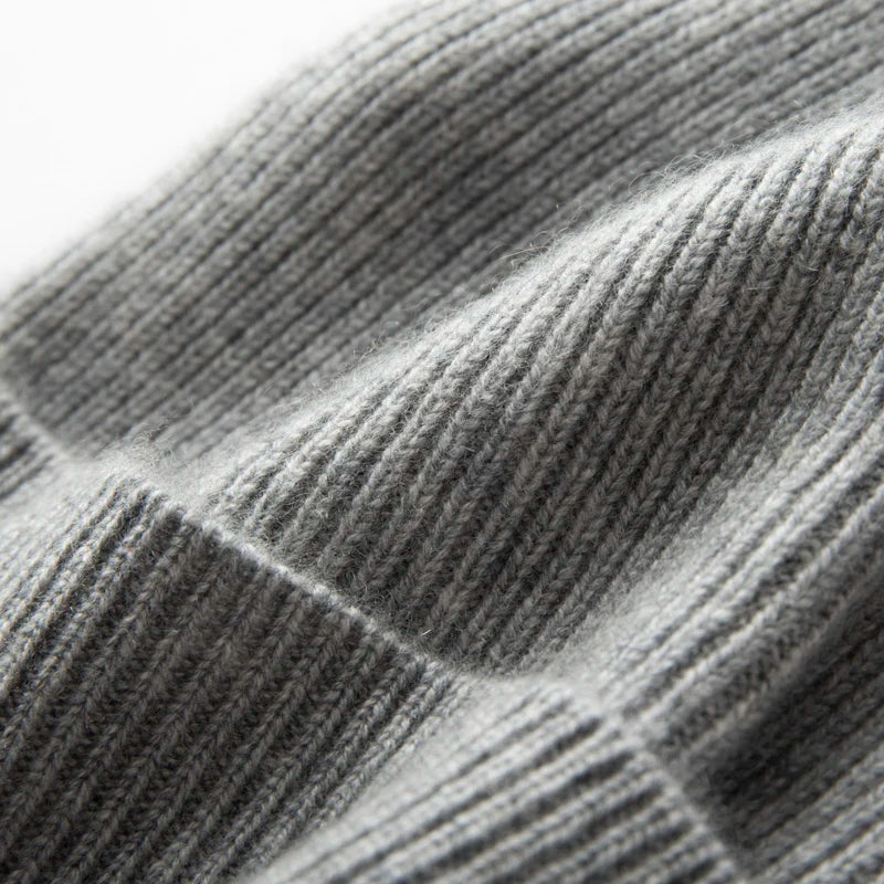 Winter New Hat for Men Knitted Korea Beanie Thick Hats Autumn Outdoor Warm Streetwear Cap Man 100% Cashmere Solid Color Soft Hat