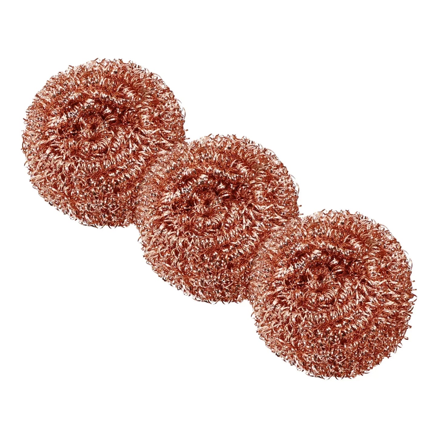Kitchen Cleaning Tools 3x Copper Metal Wire Sponge Ball Iron Tip Nozzle Cleaner Slag Remover Tool Cooper Coated Scourers