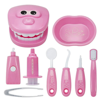 Children Dentist Pretend Play Toys Simulation Dentist Tools Hygienic Habits Cultivation Role Play Game Educational Toys For Kids