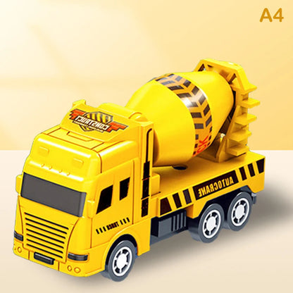 Kids Toys Car Inertia Sanitation Truck Models Pull Back Military Engineering Vehicle Fire Engine Boys Toys For Children Gift