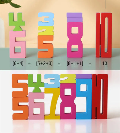 Digital Building Blocks Children's Educational Toys Baby Early Education Big Particle Color Building Blocks Holiday Gifts
