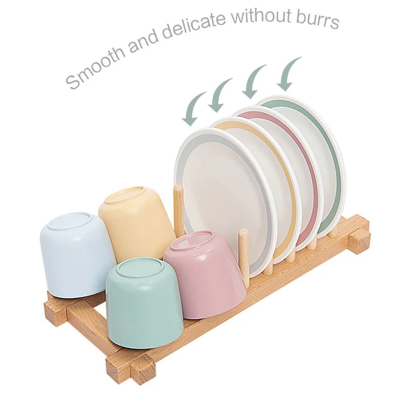 Children Early Education Wooden Tablewear Simulation Restaurant Knife Fork Cup Dish Spoon Western Food Kitchenware Set Wood Toys