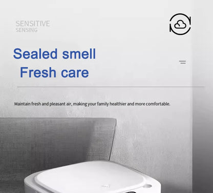 2025 new smart induction trash can for household sealing 12L cracked and cover smart trash can for living room bathroom kitchen