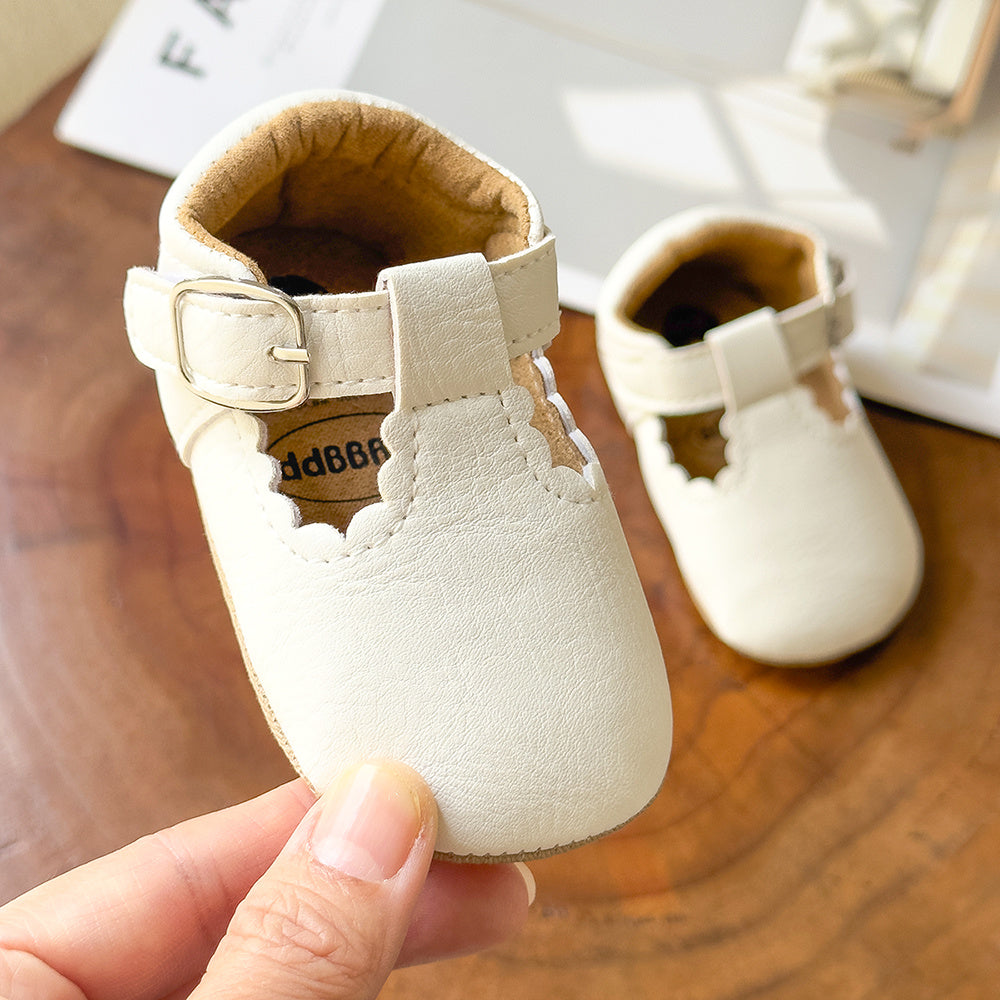 Baby Girls Mary Jane Flats Shoes Lightweight Non-Slip Sneakers Crib Shoes First Walkers Prewalkers For Newborn Infant, Halloween Gifts