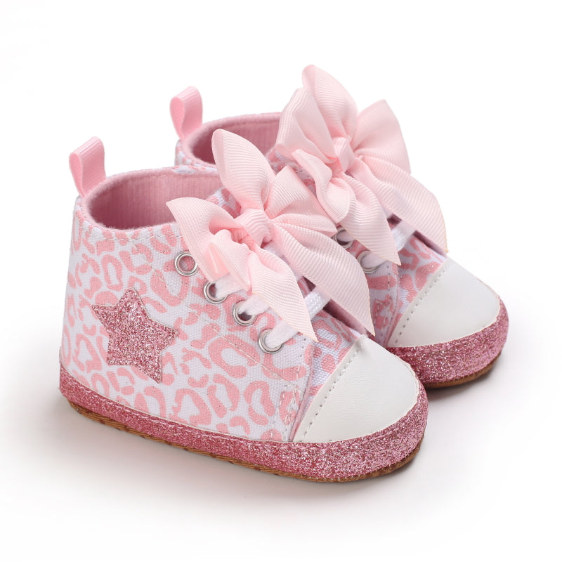 [Fashionable Star Shoes] Soft Non-Slip Baby Girl's Fashionable Five-Pointed Star Children's Sports Shoes | First Pair Toddler Shoes