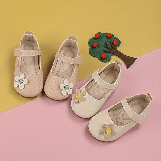 Baby Girls Mary Jane Shoes, Soft Sole Non Slip Baby Shoes For Toddlers, Spring And Summer