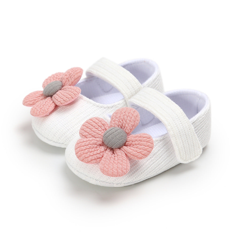 Baby Girls Cute Flower Princess Shoes, Soft Sole Lightweight Breathable Princess Flats, Toddler Shoes For Walking