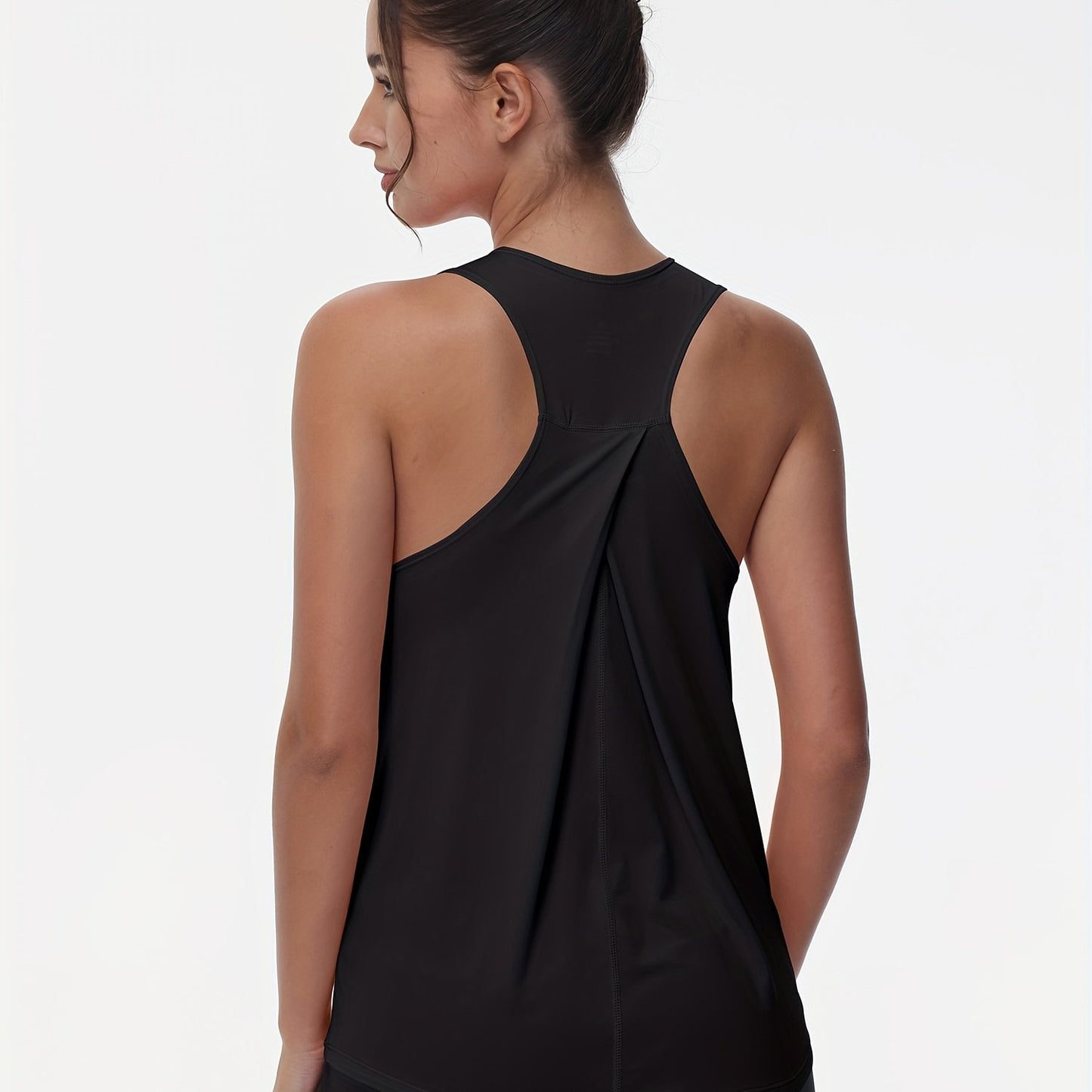 Women's Sleeveless Running Tank Top, Athletic Gym Workout Jogging Yoga Vest Top, Quick-Dry, Breathable Sportswear