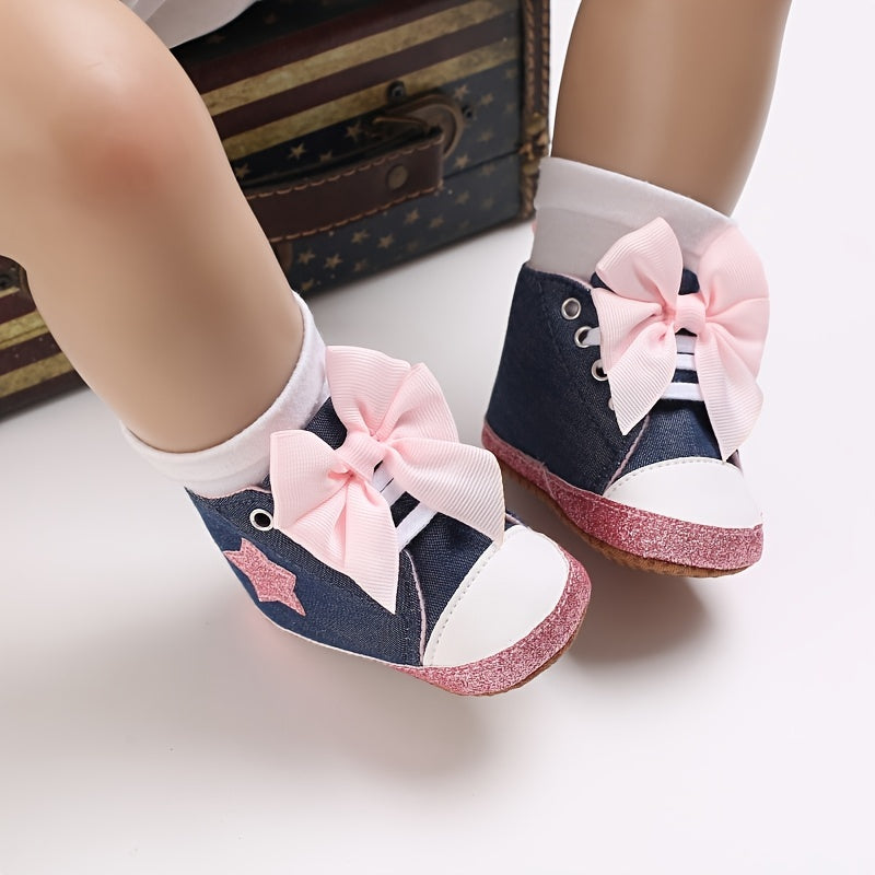 [Fashionable Star Shoes] Soft Non-Slip Baby Girl's Fashionable Five-Pointed Star Children's Sports Shoes | First Pair Toddler Shoes