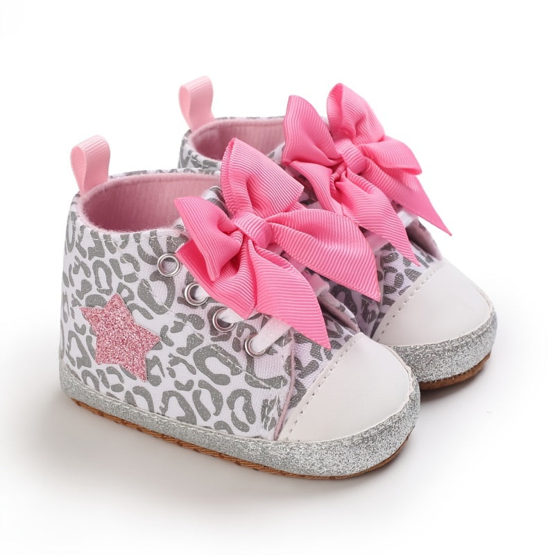 [Fashionable Star Shoes] Soft Non-Slip Baby Girl's Fashionable Five-Pointed Star Children's Sports Shoes | First Pair Toddler Shoes