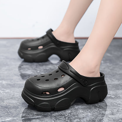 Men'S And Women'S Platform Crocs Summer Wear Non-Slip And Beach Comfort Slippers