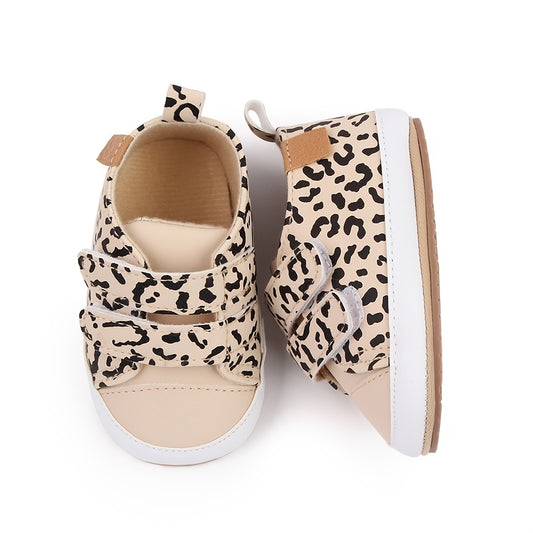 Toddler Baby Sneakers Soft Sole Non-slip Hook And Loop Fastener Shoes First Walkers Crib Shoes Girls And Boys