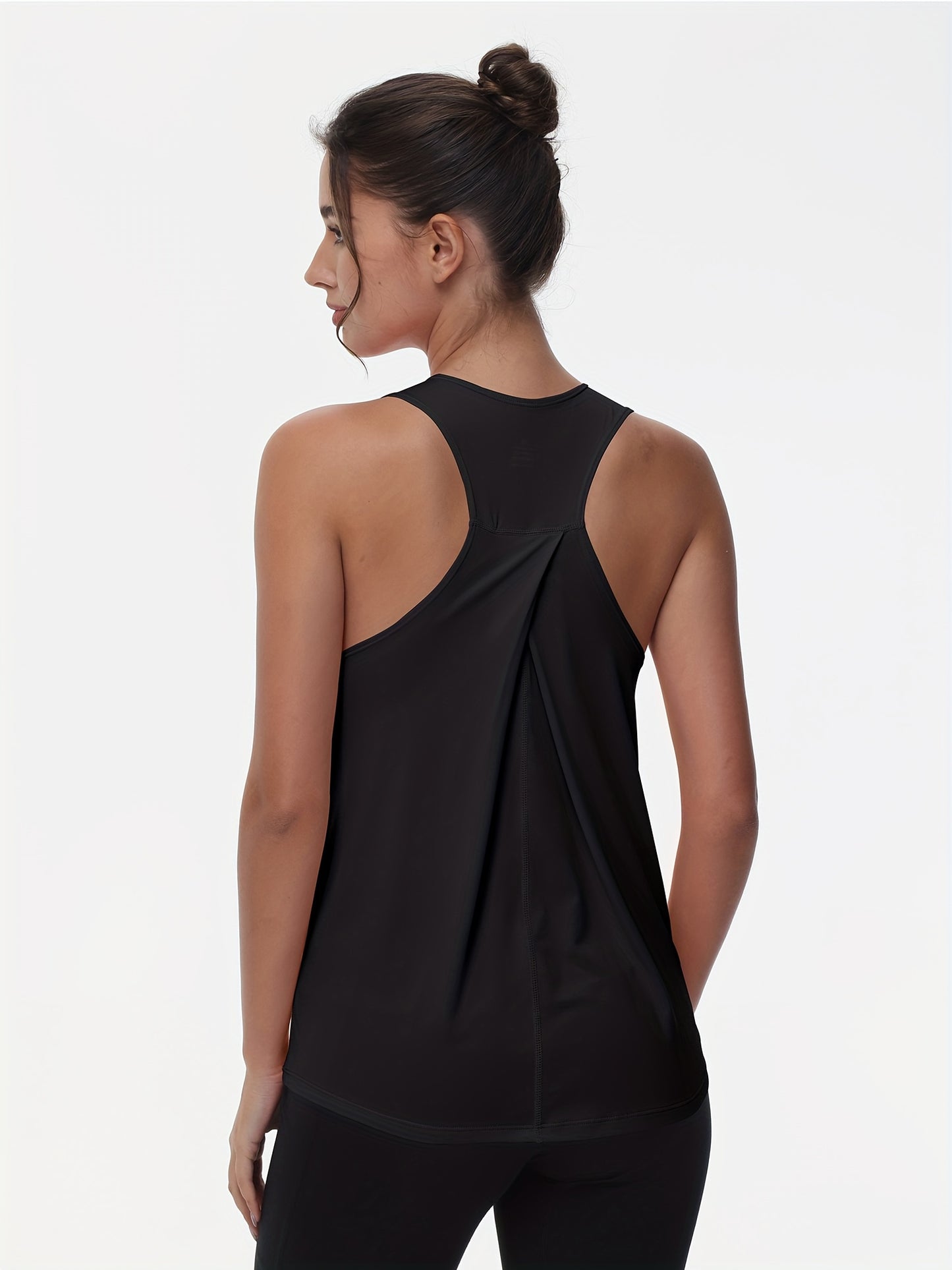 Women's Sleeveless Running Tank Top, Athletic Gym Workout Jogging Yoga Vest Top, Quick-Dry, Breathable Sportswear