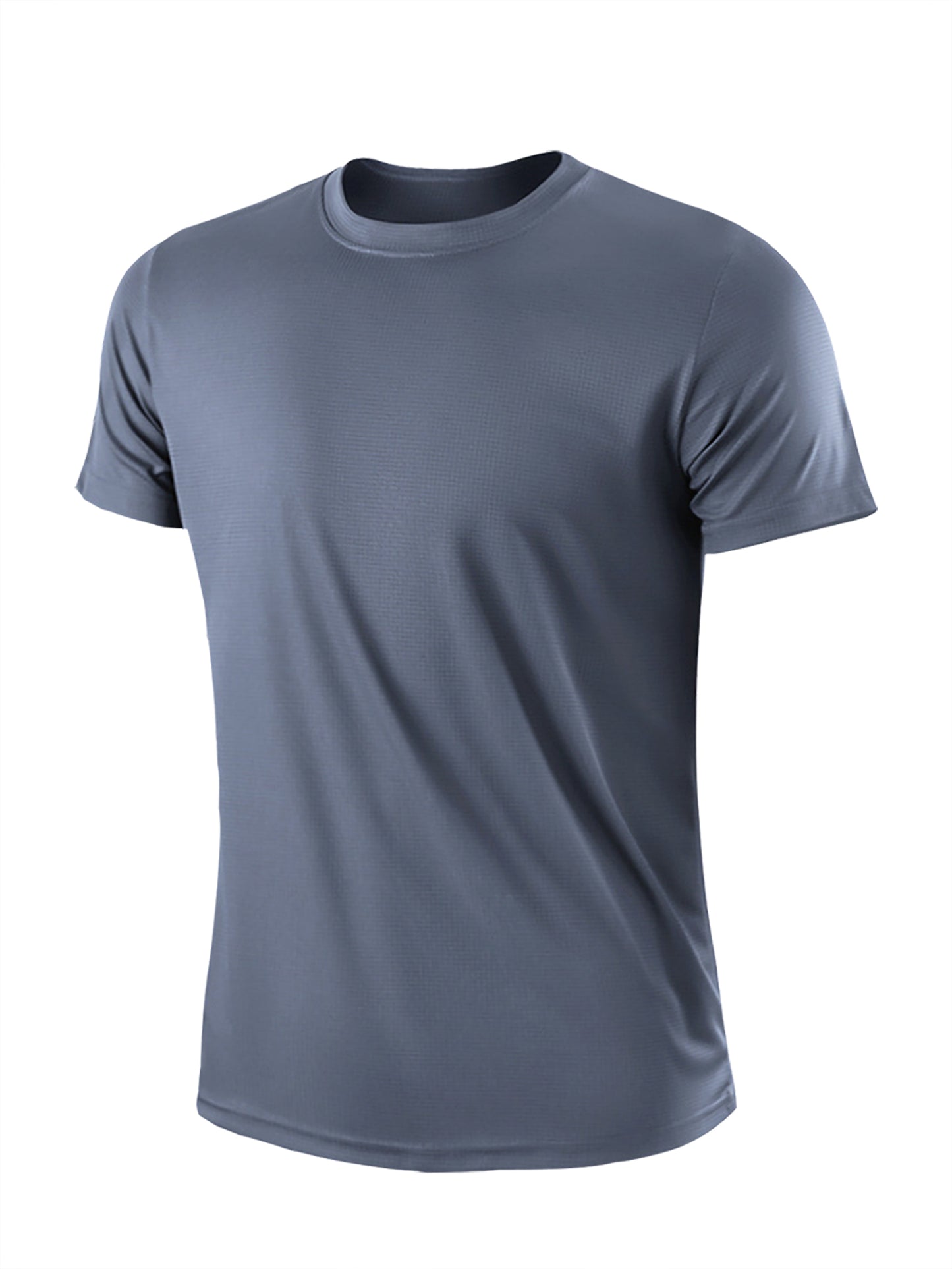 Men's Quick-Dry Athletic T-Shirt - Neon Green Workout Shirt, Lightweight Moisture-Wicking Gym Tee for Running, Training, Boxing, Cycling - Breathable Athletic Top with Round Neck, Gym Shirt, Sports Apparel, Sleek Design, Elas