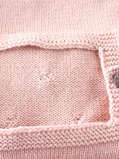 Adorable Hand-Knitted Newborn Baby Romper - Soft 100% Cotton, Pompom Details, Breathable, Comfortable, One-Piece Jumpsuit Overalls for Baby Boys and Girls, 2022 Latest Design