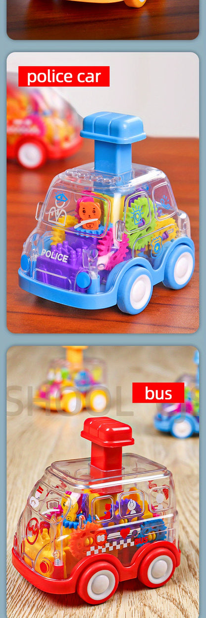 Children Press Car Boy 3 Inertia Pull Back Car 1-2 Years Old Baby 6 Months Baby Educational Toy Resistant To Falling