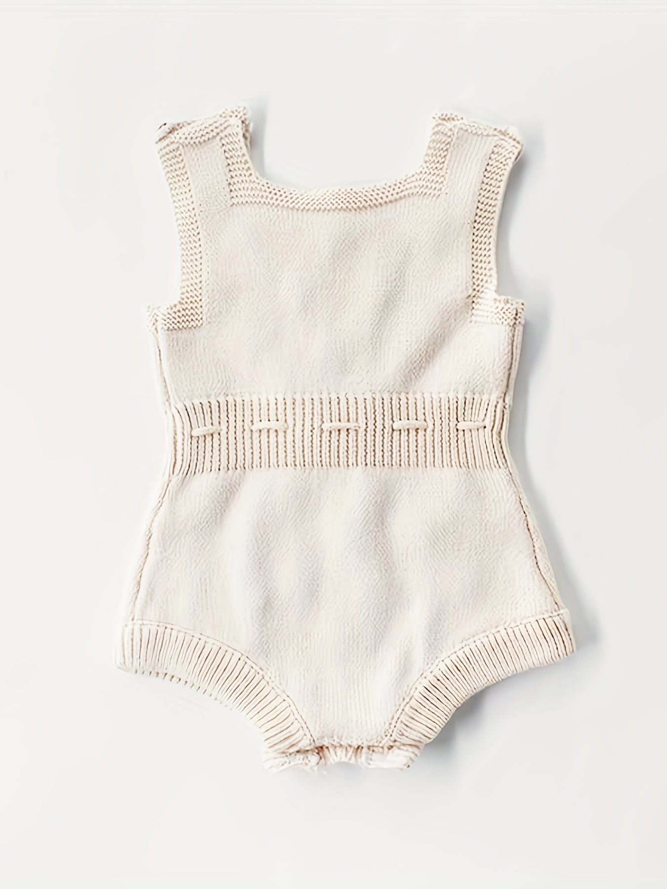 Adorable Hand-Knitted Newborn Baby Romper - Soft 100% Cotton, Pompom Details, Breathable, Comfortable, One-Piece Jumpsuit Overalls for Baby Boys and Girls, 2022 Latest Design