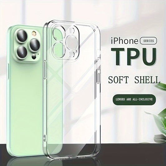 Suitable for IPhone 14 13 11 Pro Max XS Max X XR 8 7 6 6S Plus 12 Mini transparent TPU shockproof phone case